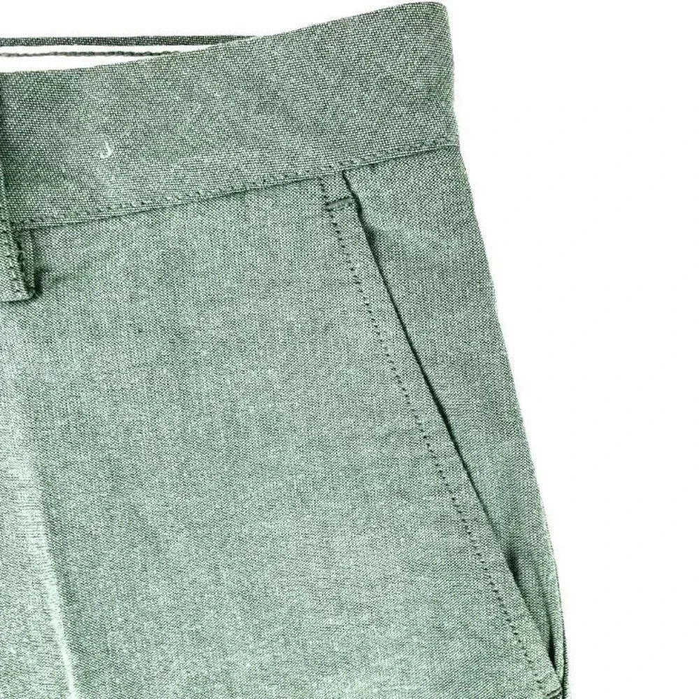 GoodthReads Olive Green Stretch Flat Front Size 30 Men's Short - Picture 7 of 12